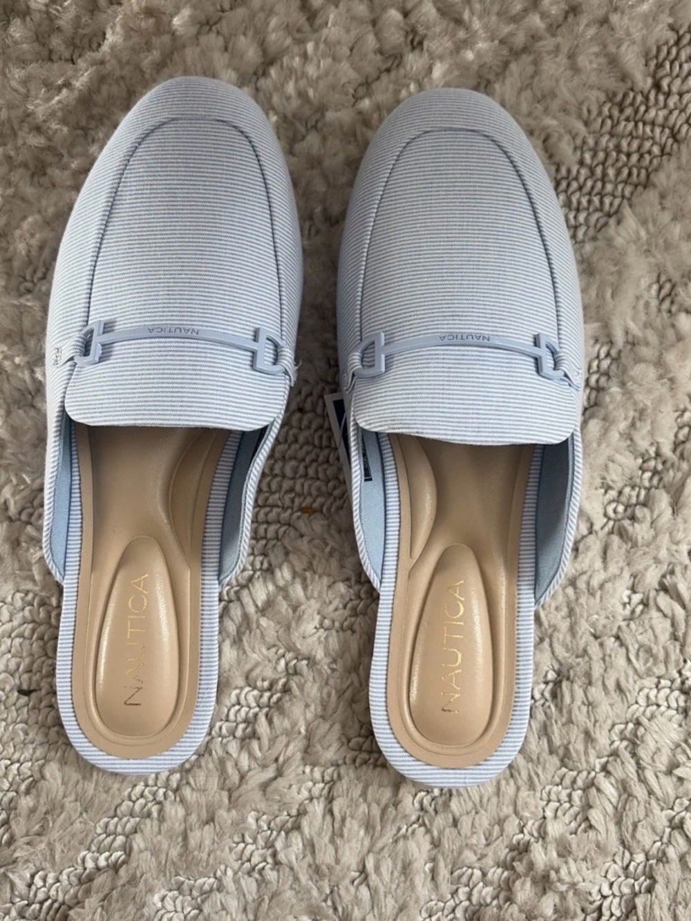 Nautica Women's Labella Blue Slip-On Mule Loafers